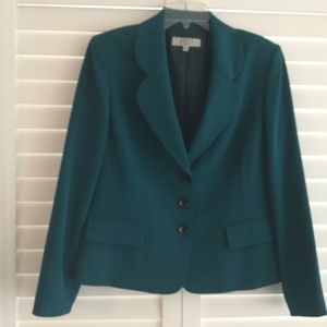 Kasper Teal Blazer Jacket size 14